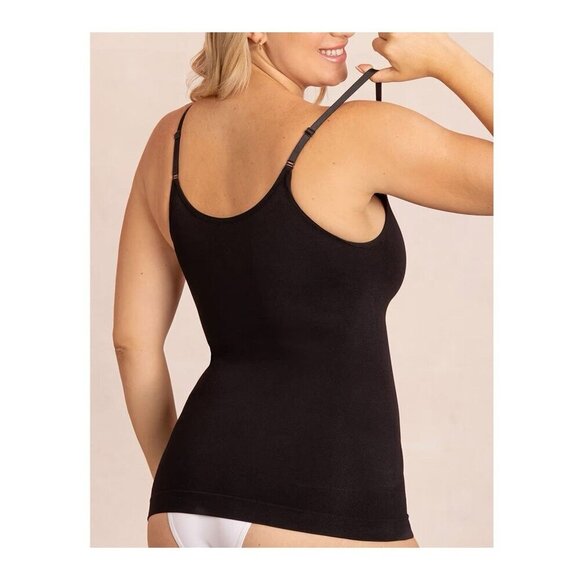 Shapermint All Day Every Day Scoop Neck Cami Sz 3XL Black 62001 Smoothing Tank - Picture 6 of 9